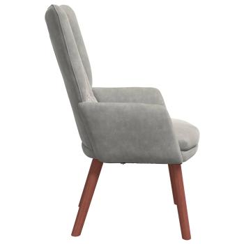Sessel Hellgrau 63 x 67 x 94 cm Samt