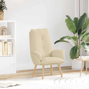 ARDEBO.de - Sessel Creme 69 x 74 x 93 cm Stoff und Sperrholz