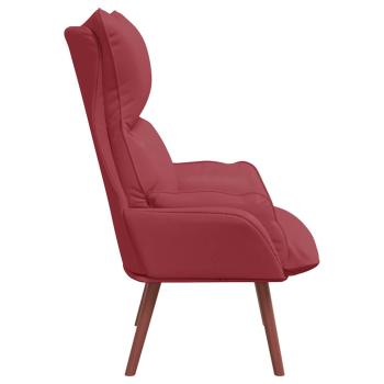 Sessel Weinrot 69 x 74 x 93 cm Kunstleder