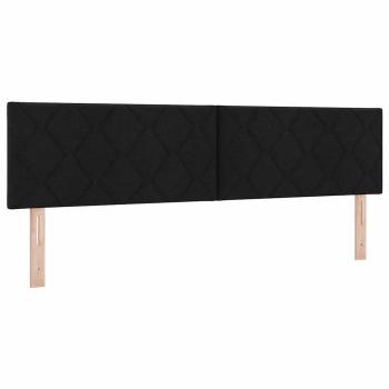 Kopfteil Schwarz 180 cm Stoff