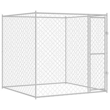 Hundekäfig Silber 200 x 200 x 200 cm Verzinkter Stahl