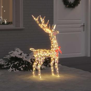 ARDEBO.de - 3D Rentier 140 LEDs Warmweiß 128 cm PET