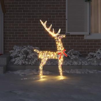 3D Rentier 140 LEDs Warmweiß 128 cm PET
