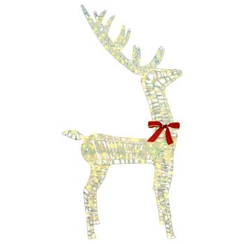 3D Rentier 140 LEDs Warmweiß 128 cm PET