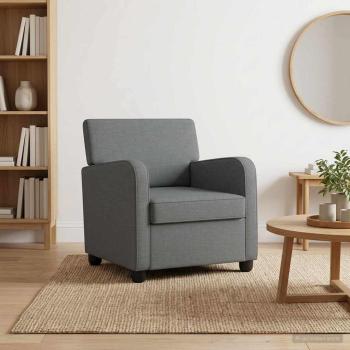 ARDEBO.de - Sessel Dunkelgrau Stoff