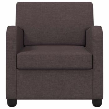 Sessel Dunkelbraun Stoff