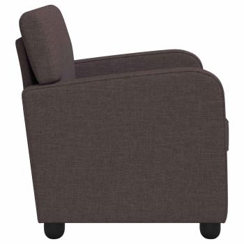 Sessel Dunkelbraun Stoff