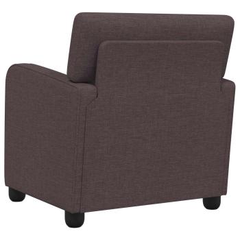 Sessel Dunkelbraun Stoff