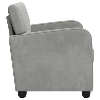 Sessel Hellgrau Samt