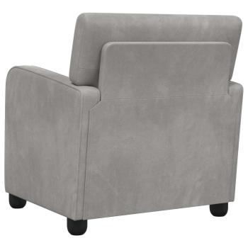 Sessel Hellgrau Samt