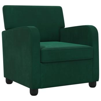 Sessel Dunkelgrün Samt