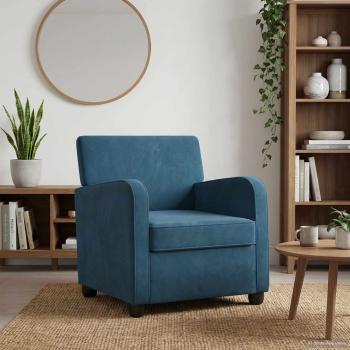 ARDEBO.de - Sessel Blau Samt