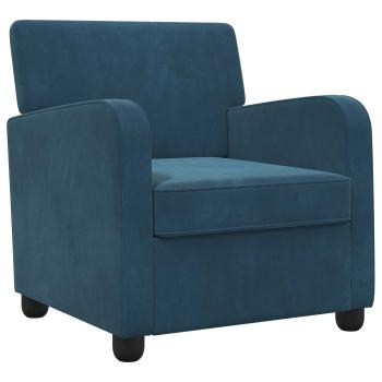 Sessel Blau Samt