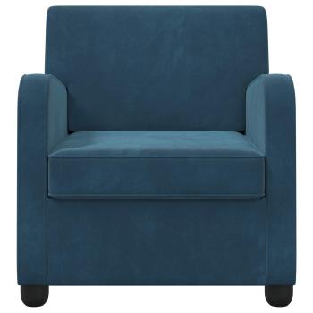 Sessel Blau Samt