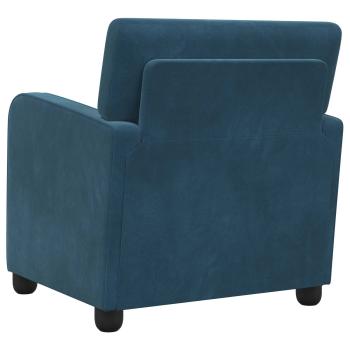 Sessel Blau Samt