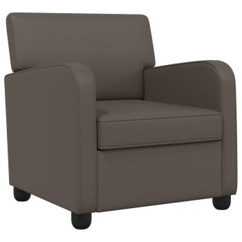 Sessel Grau Kunstleder