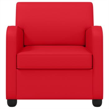 Sessel Rot Kunstleder