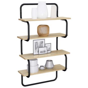 4-stufiges Wandregal Sonoma-Eiche 40 x 24,5 x 104 cm
