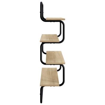 4-stufiges Wandregal Sonoma-Eiche 40 x 24,5 x 104 cm