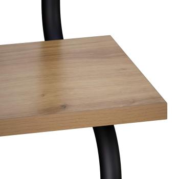 2-stufiges Wandregal Artisan-Eiche 60 x 24,5 x 61 cm