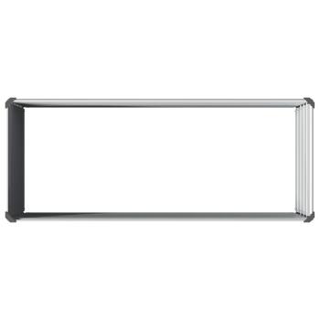 Hochbeet im Garten Grau 100 x 40 x 55 cm Stahl