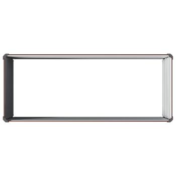 Hochbeet im Garten Braun 100 x 40 x 55 cm Stahl