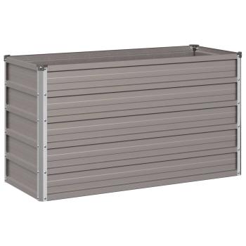 Hochbeet im Garten Wetterfeststahl 100 x 40 x 55 cm Stahl
