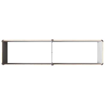 Hochbeet im Garten Holz Braun 163 x 40 x 55 cm Stahl