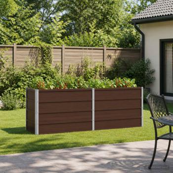 ARDEBO.de - Hochbeet im Garten Braun 163 x 40 x 55 cm Stahl
