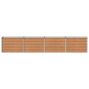 Hochbeet im Garten Holz Braun 320 x 40 x 55 cm