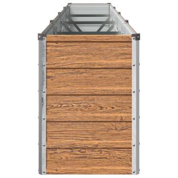 Hochbeet im Garten Holz Braun 320 x 40 x 55 cm