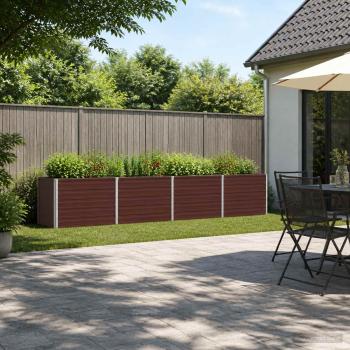 ARDEBO.de - Hochbeet im Garten Braun 321 x 40 x 55 cm Stahl