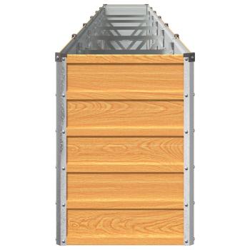Hochbeet im Garten Holz Natur 480 x 40 x 55 cm Stahl