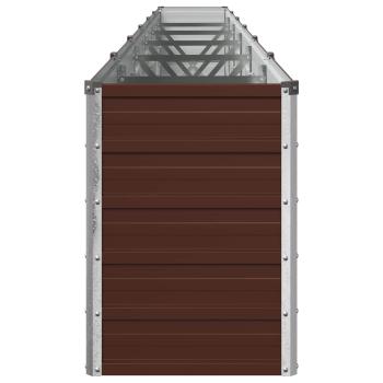 Hochbeet im Garten Braun 480 x 40 x 55 cm Stahl