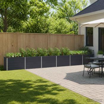 ARDEBO.de - Hochbeet im Garten Anthrazit 480 x 40 x 55 cm Stahl