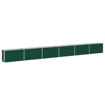 Hochbeet im Garten Gr?n 600 x 40 x 55 cm kaltgewalzter Stahl