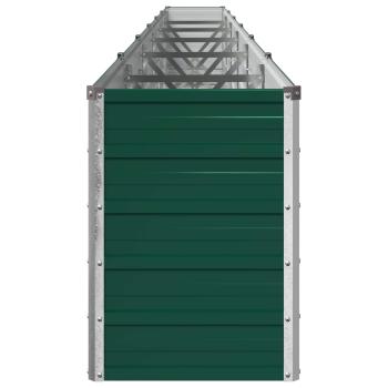 Hochbeet im Garten Gr?n 600 x 40 x 55 cm kaltgewalzter Stahl