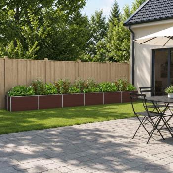 ARDEBO.de - Hochbeet im Garten Braun 600 x 40 x 55 cm Stahl