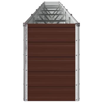 Hochbeet im Garten Braun 600 x 40 x 55 cm Stahl