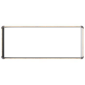 Hochbeet im Garten Holz Braun 100 x 40 x 24 cm Stahl