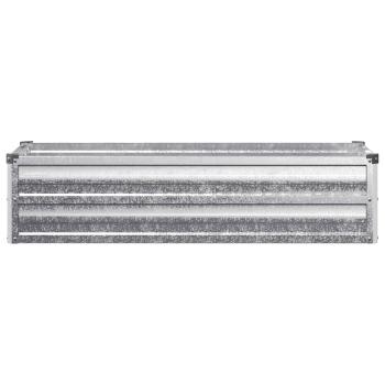 Hochbeet im Garten Verzinktes Silber 100 x 40 x 24 cm Stahl