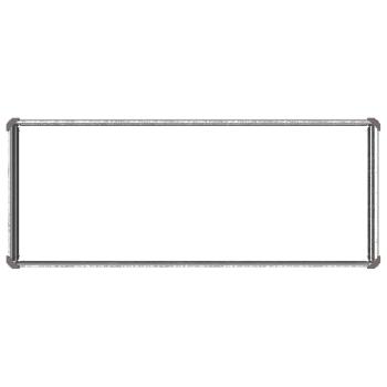 Hochbeet im Garten Verzinktes Silber 100 x 40 x 24 cm Stahl