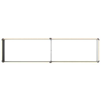 Hochbeet im Garten Holz Natur 160 x 40 x 24 cm Stahl