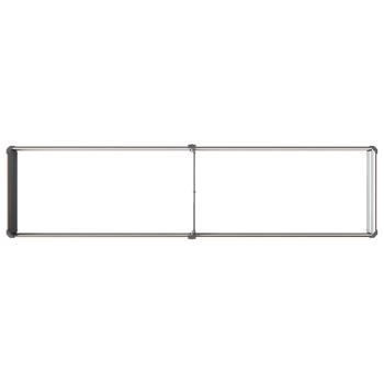 Hochbeet im Garten Braun 160 x 40 x 24 cm Stahl