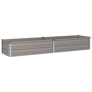 Hochbeet im Garten Wetterfeststahl 160 x 40 x 24 cm Stahl
