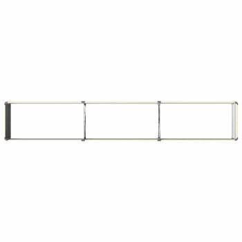Hochbeet im Garten Holz Natur 240 x 40 x 24 cm Stahl
