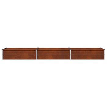 Hochbeet im Garten Rostig 240 x 40 x 24 cm Pappe