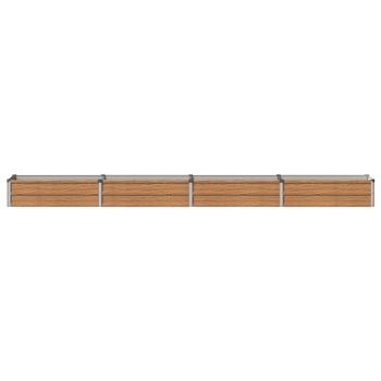 Hochbeet im Garten Holz Braun 320 x 40 x 24 cm Stahl