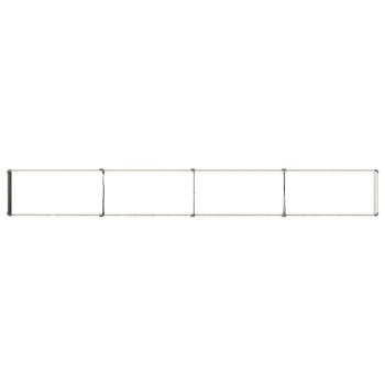 Hochbeet im Garten Holz Braun 320 x 40 x 24 cm Stahl