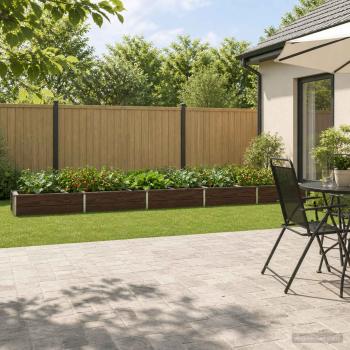 ARDEBO.de - Hochbeet im Garten Schwarz 400 x 40 x 24 cm kaltgewalzter Stahl